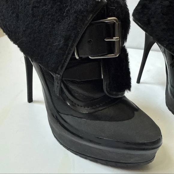 Burberry Prorsum Elegant Black High Heel Women's Shoe 38.5 - Picture 2 of 7
